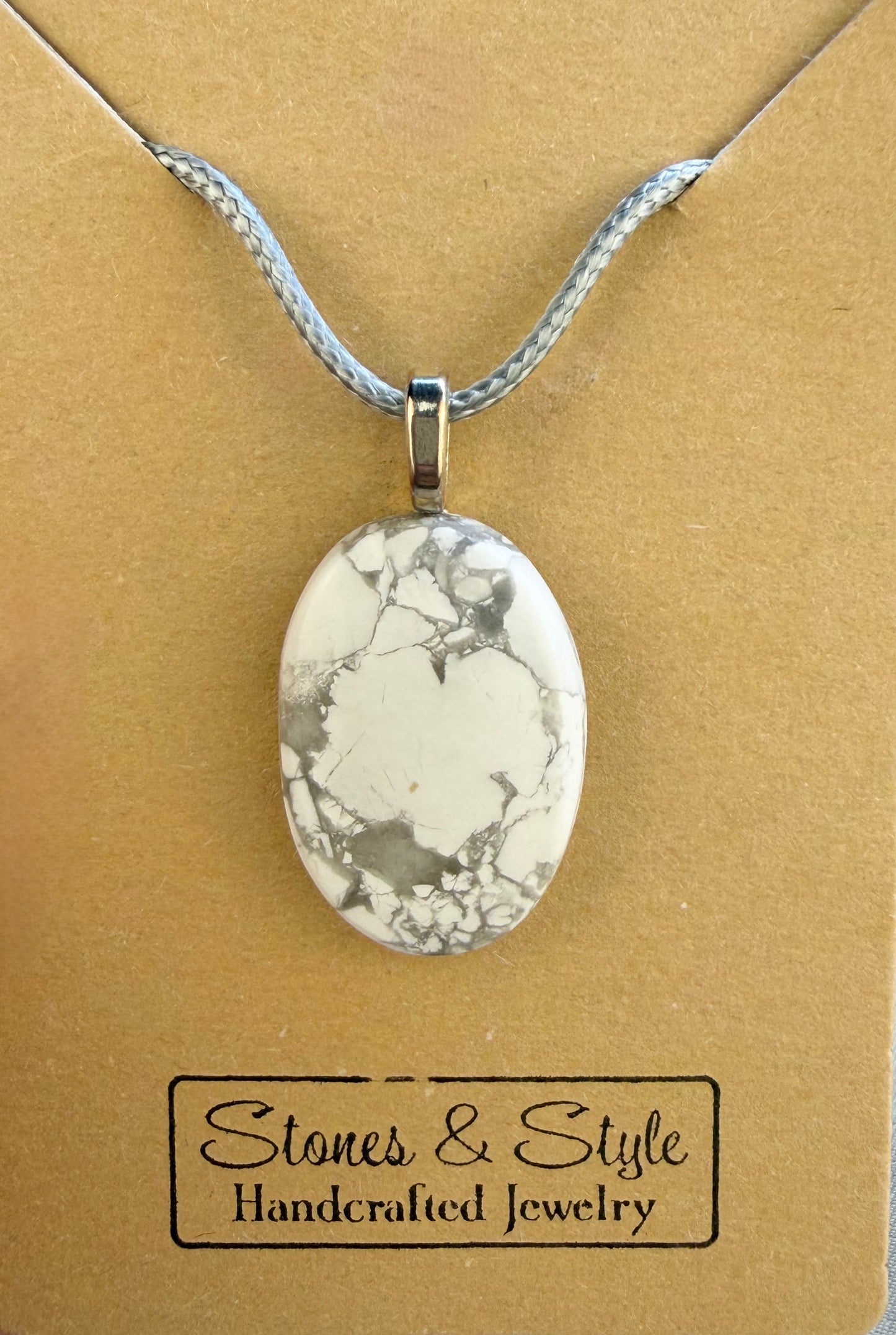 Howlite Pendant Necklace
