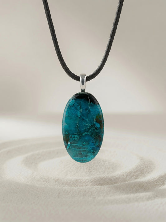 Shattuckite Pendant Necklace