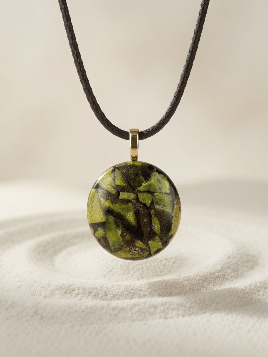 Atlantasite & Copper Pendant Necklace