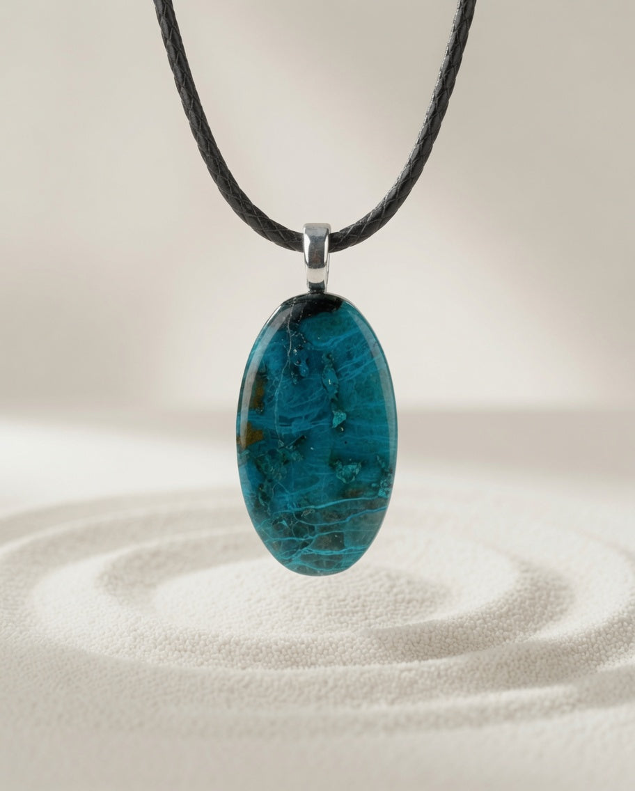 Shattuckite Pendant Necklace
