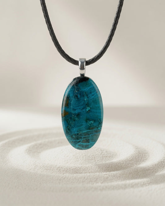 Shattuckite Pendant Necklace