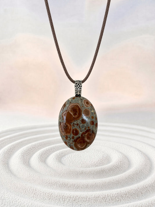 Asteroid Jasper Pendant Necklace