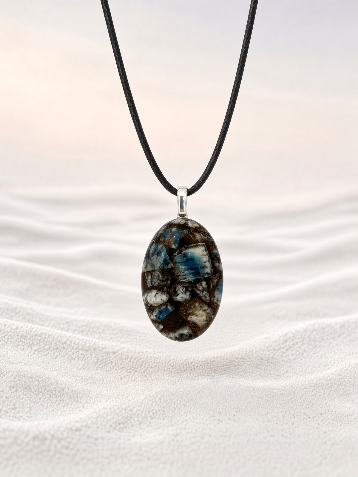 K2 Jasper & Copper Pendant Necklace