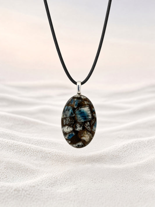 K2 Jasper & Copper Pendant Necklace