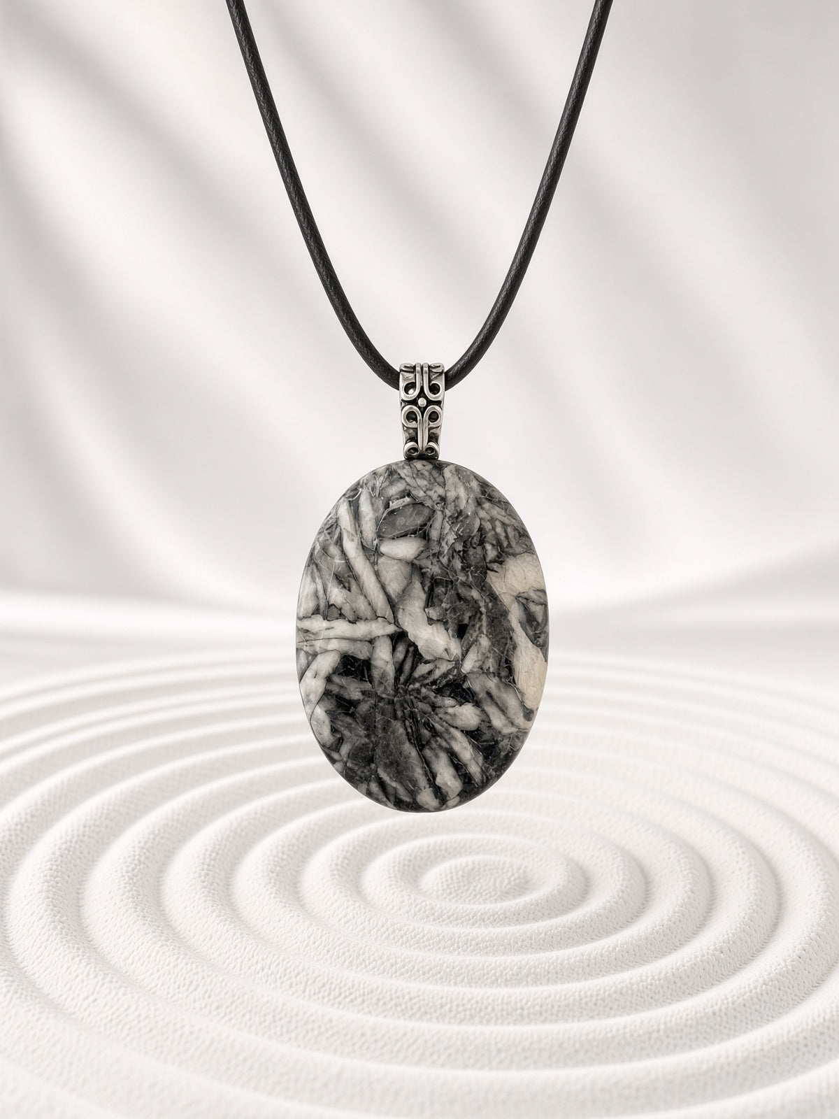 Austrian Pinolith Pendant Necklace