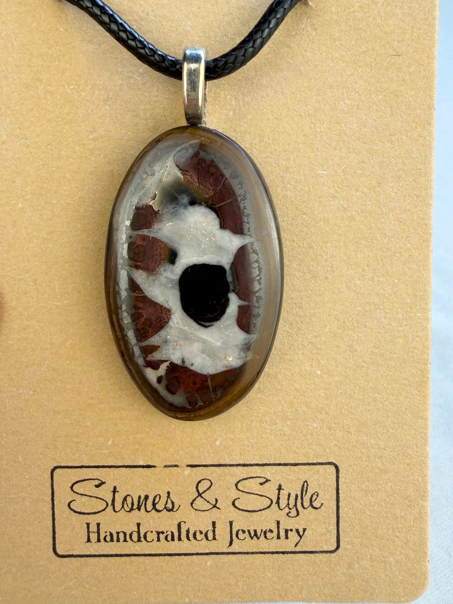 Septarian Pendant Necklace