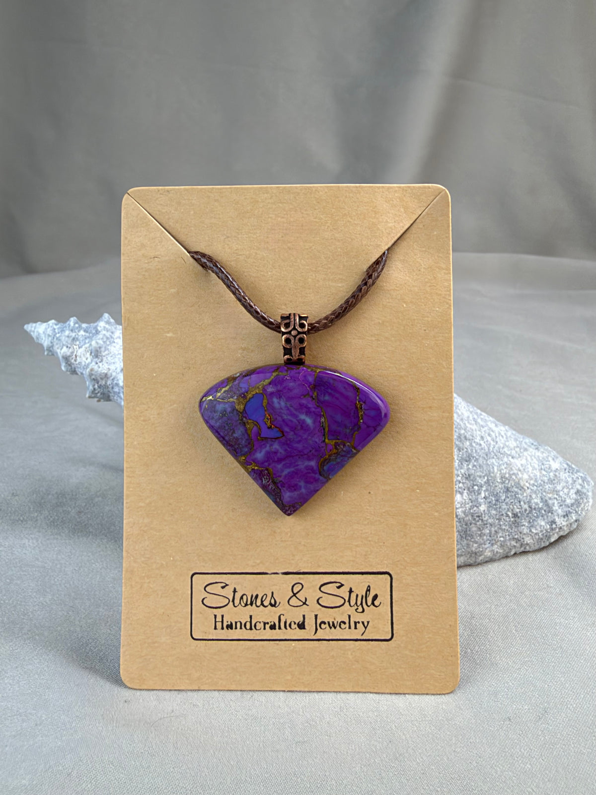 Purple Mojave Pendant Necklace