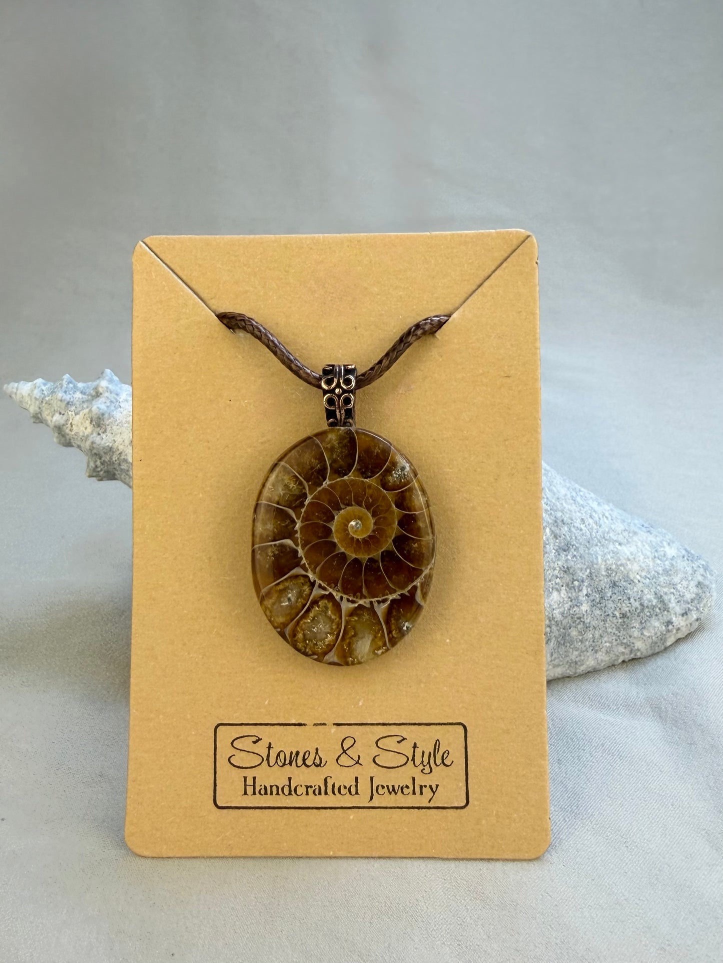 Ammonite Pendant Necklace