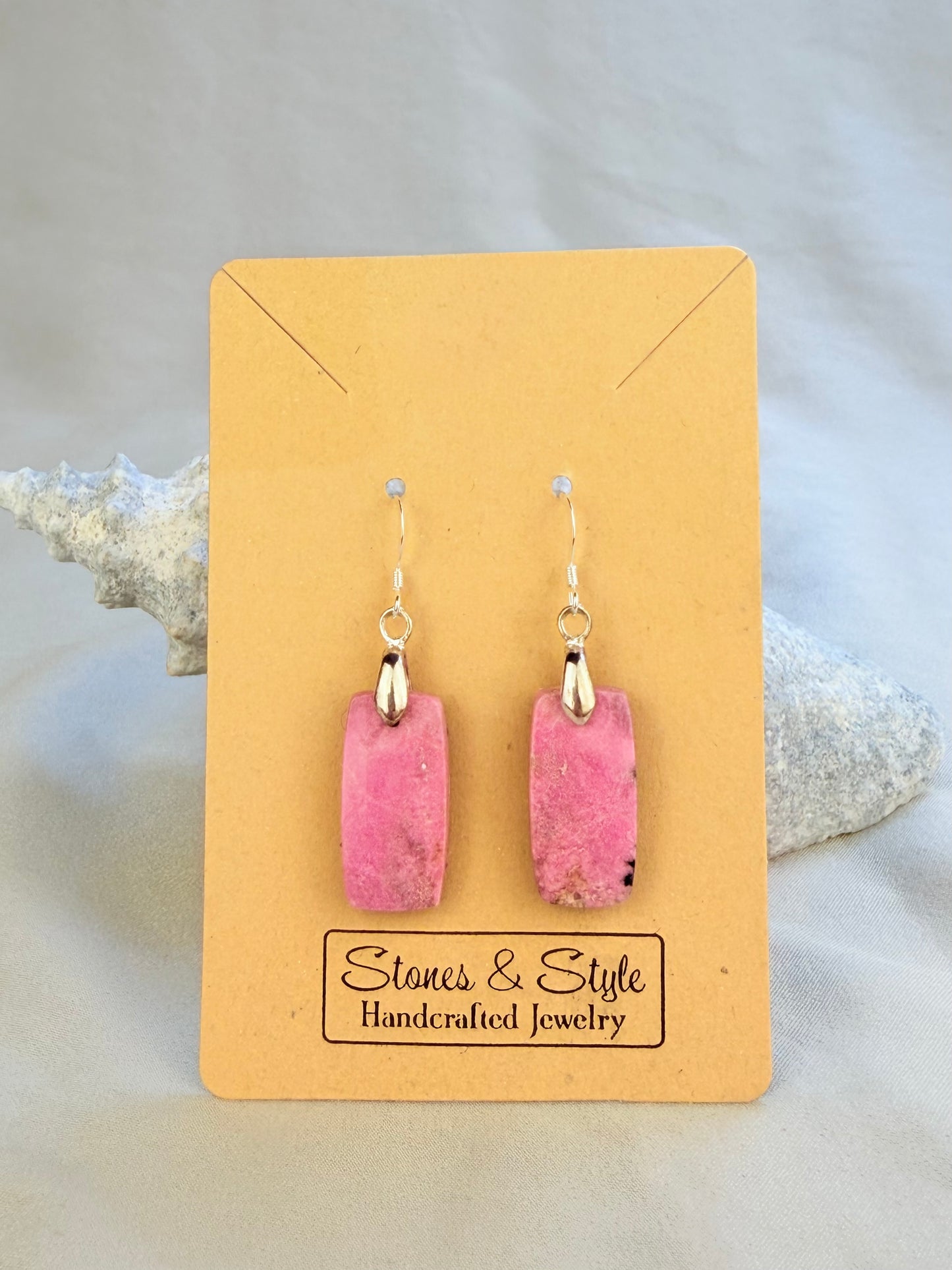 Pink Cobalto Calcite Earrings