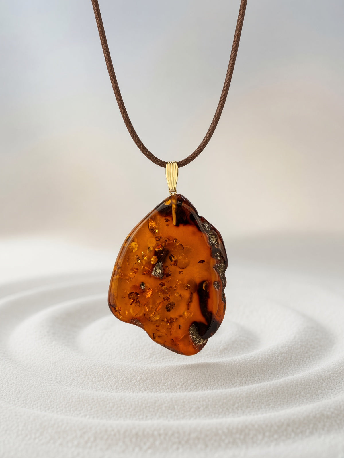 Amber Pendant Necklace
