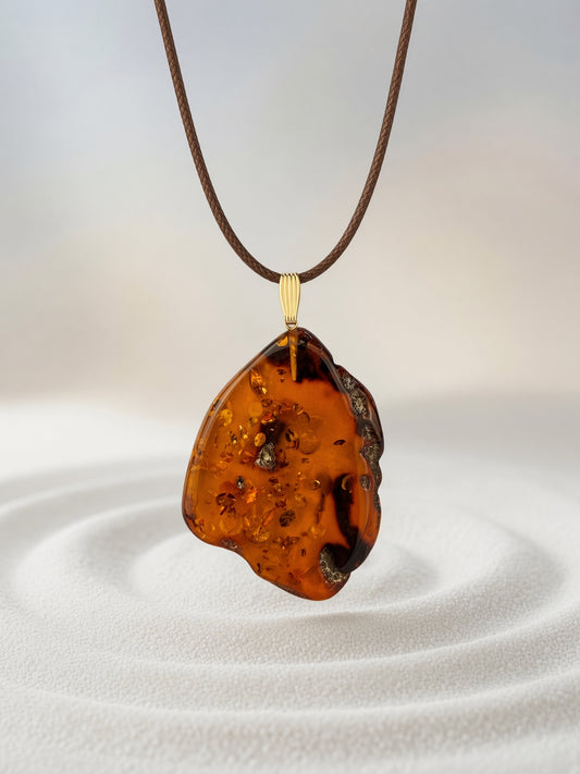Amber Pendant Necklace