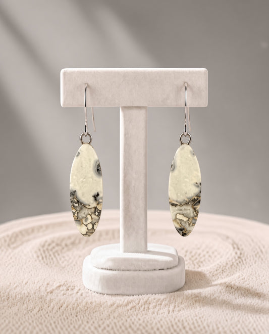 Maligano Jasper French Hook Earrings