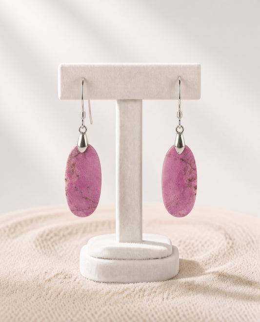 Pink Cobalto Calcite Earrings