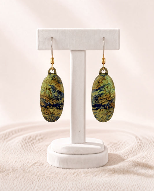 Azurite Malachite Earrings