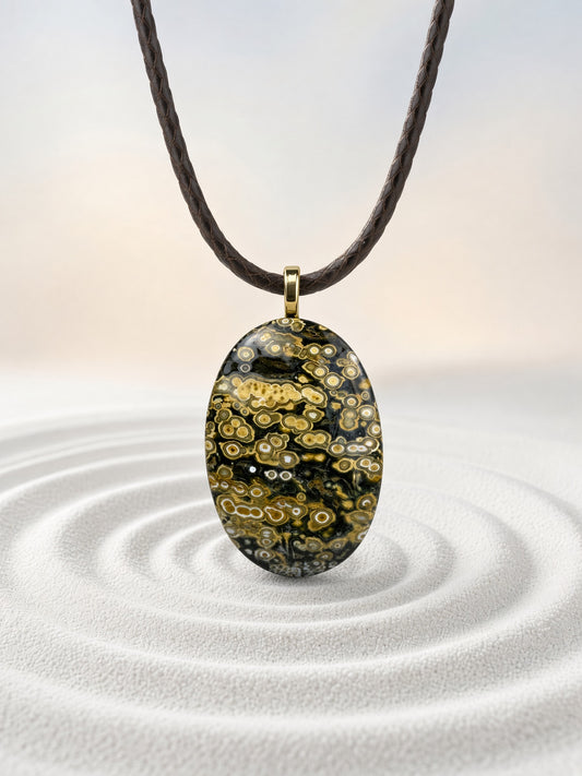 Ocean Jasper Pendant Necklace