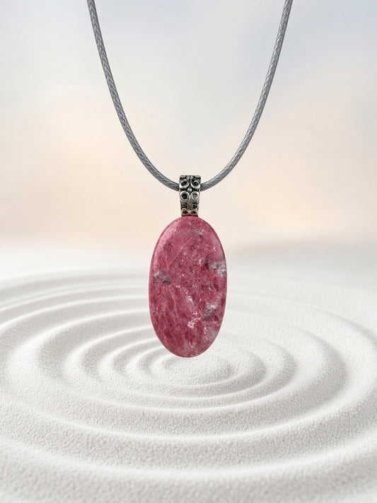 Thulite Pendant Necklace
