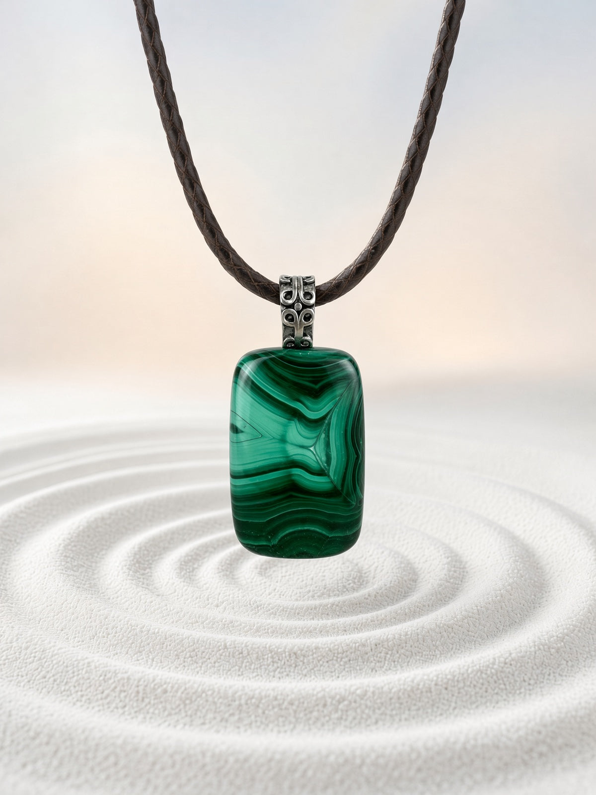 Malachite Pendant Necklace