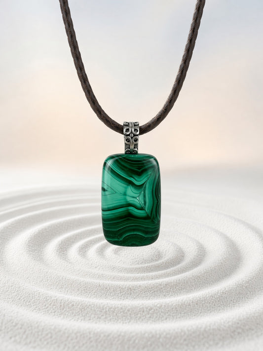 Malachite Pendant Necklace