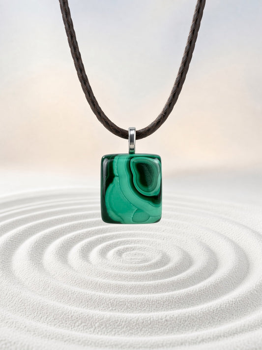 Malachite Pendant Necklace