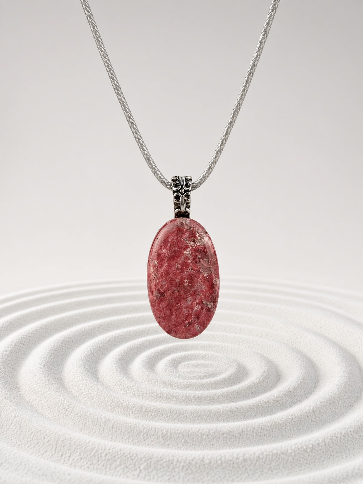 Thulite Pendant Necklace