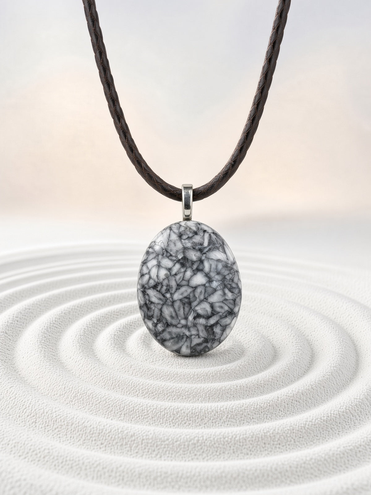 Austrian Pinolith Pendant Necklace