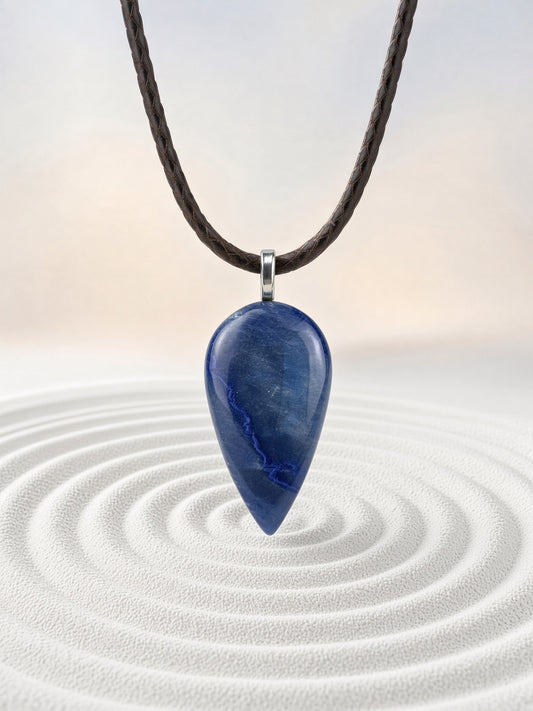 Blue Quartz Pendant Necklace