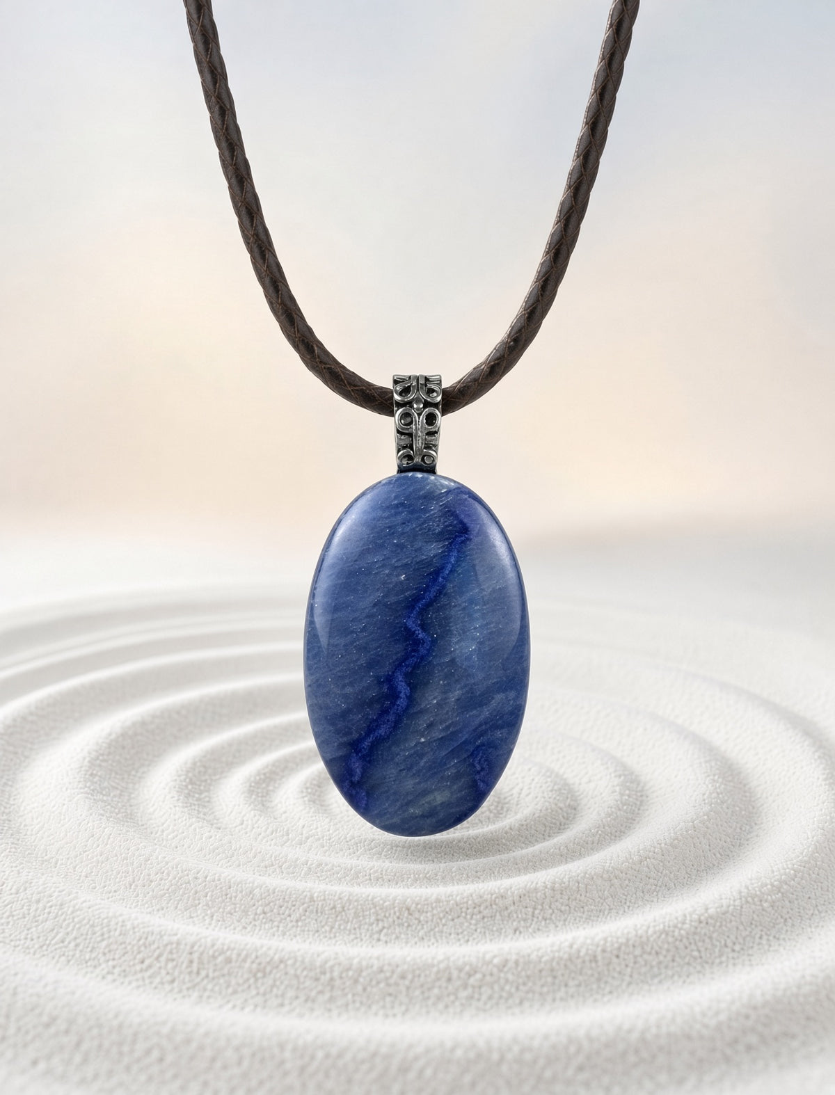 Blue Quartz Pendant Necklace