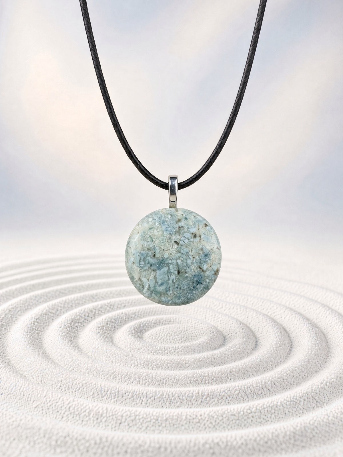 Flower Chalcedony Pendant Necklace