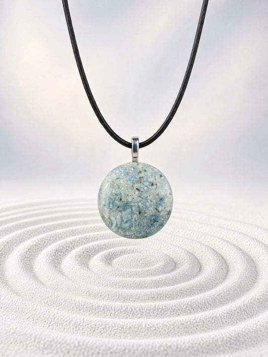 Flower Chalcedony Pendant Necklace