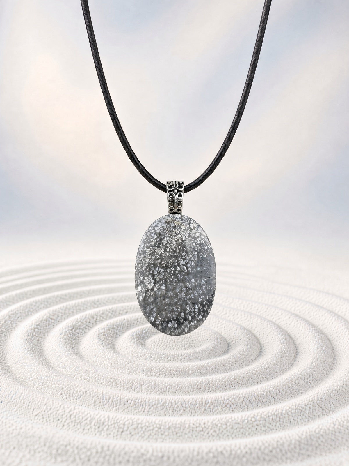 Floral Coral Pendant Necklace
