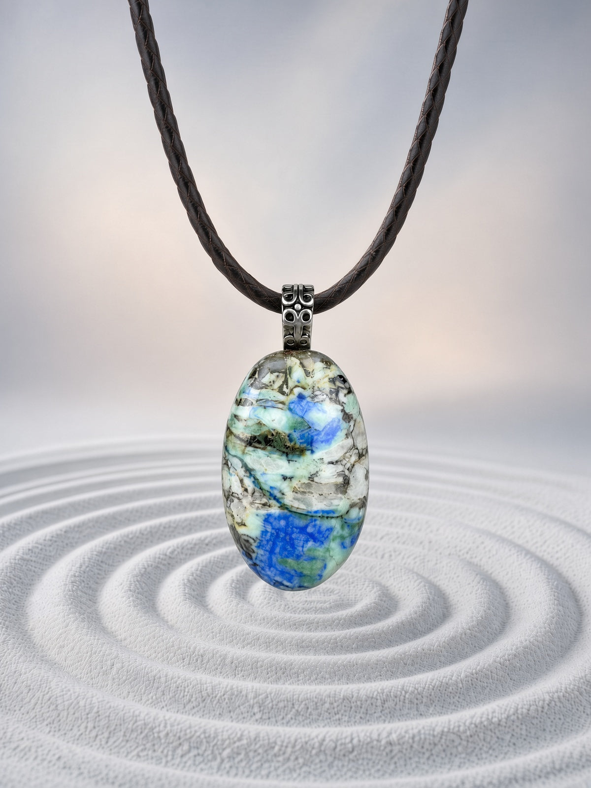 Blue Horizon Azurite Pendant Necklace