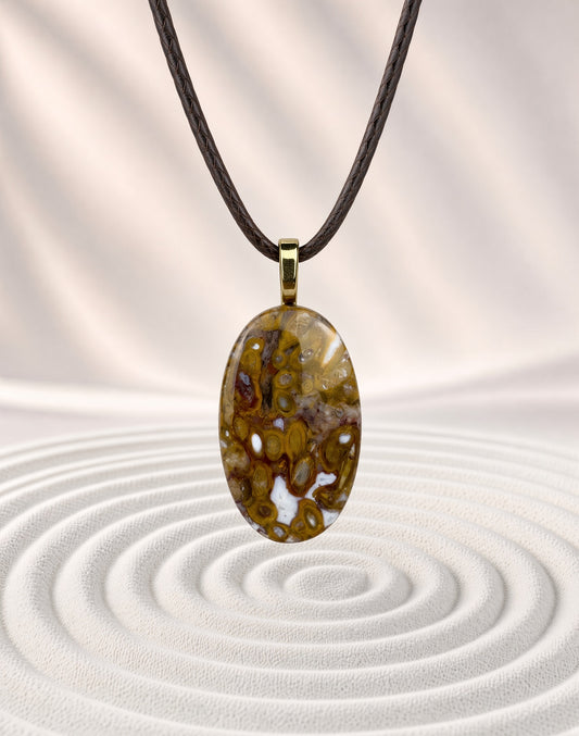 Indonesian Stromatolite Pendant Necklace