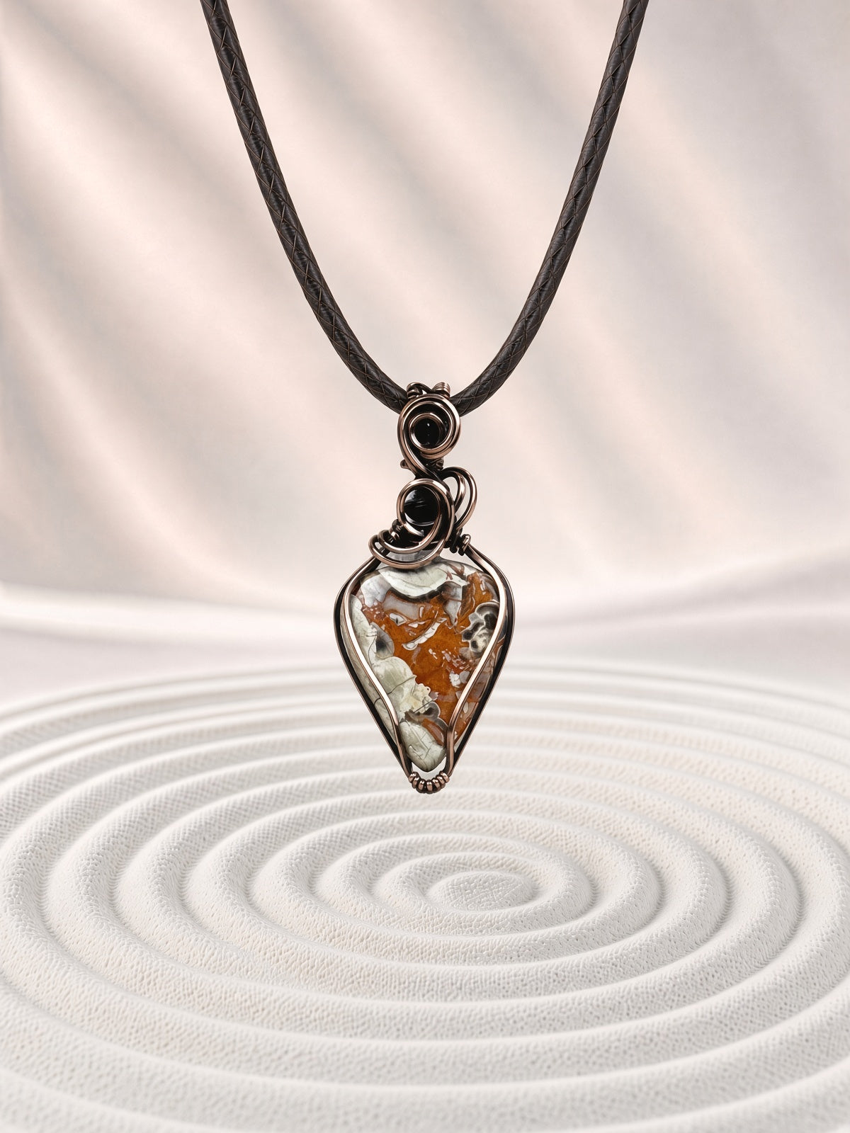 Birds Eye Rhyolite Pendant Necklace