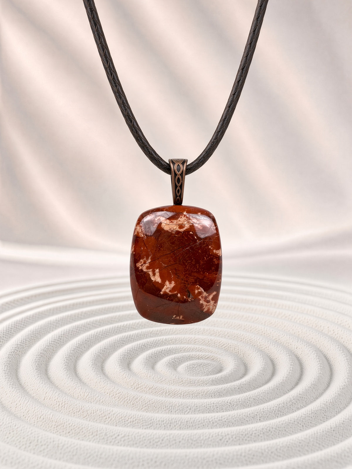 Red Jasper Pendant Necklace