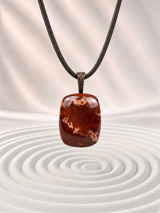 Red Jasper Pendant Necklace