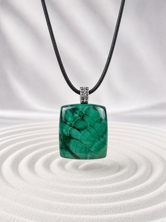 Malachite Pendant Necklace