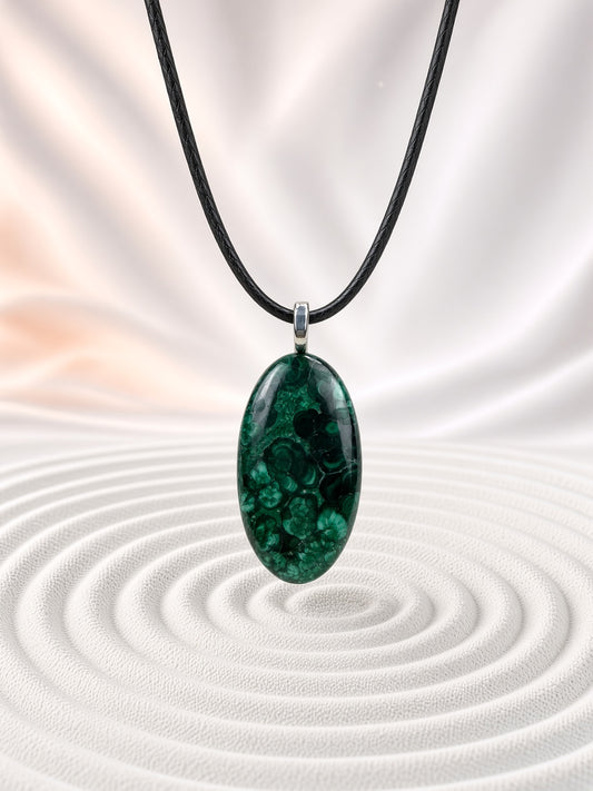 Malachite Pendant Necklace