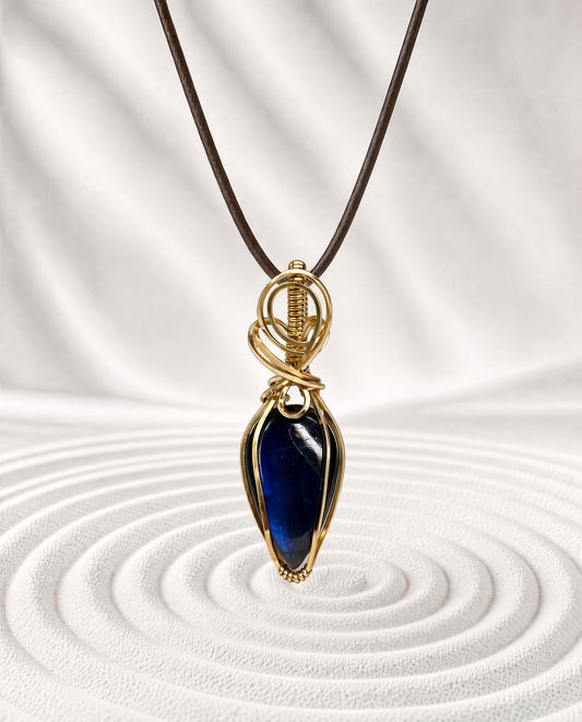 Blue Labradorite Pendant Necklace