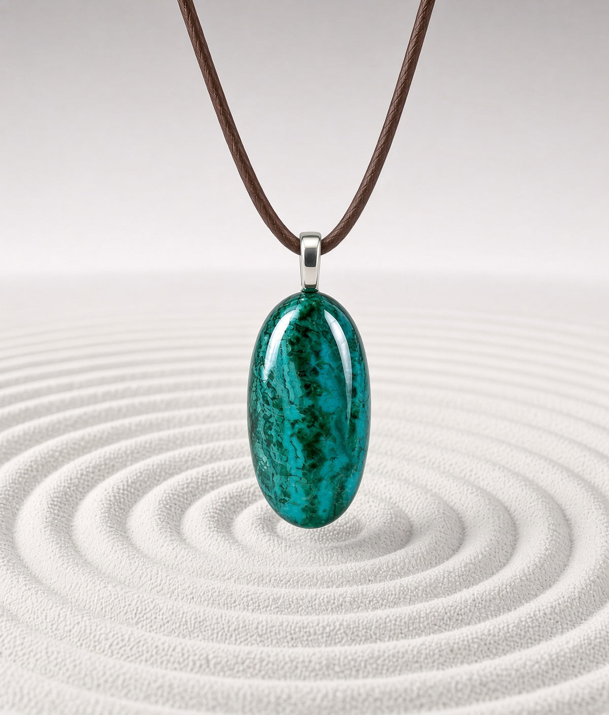 Chrysocolla Malachite Pendant Necklace