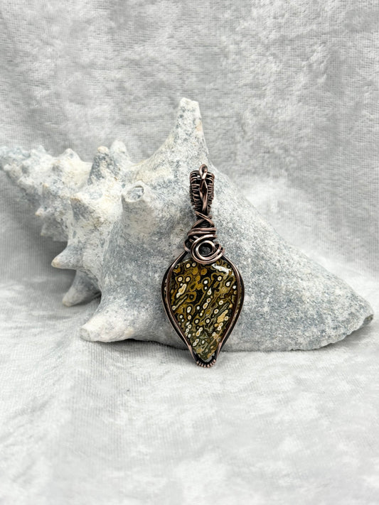 Ocean Jasper Pendant Necklace