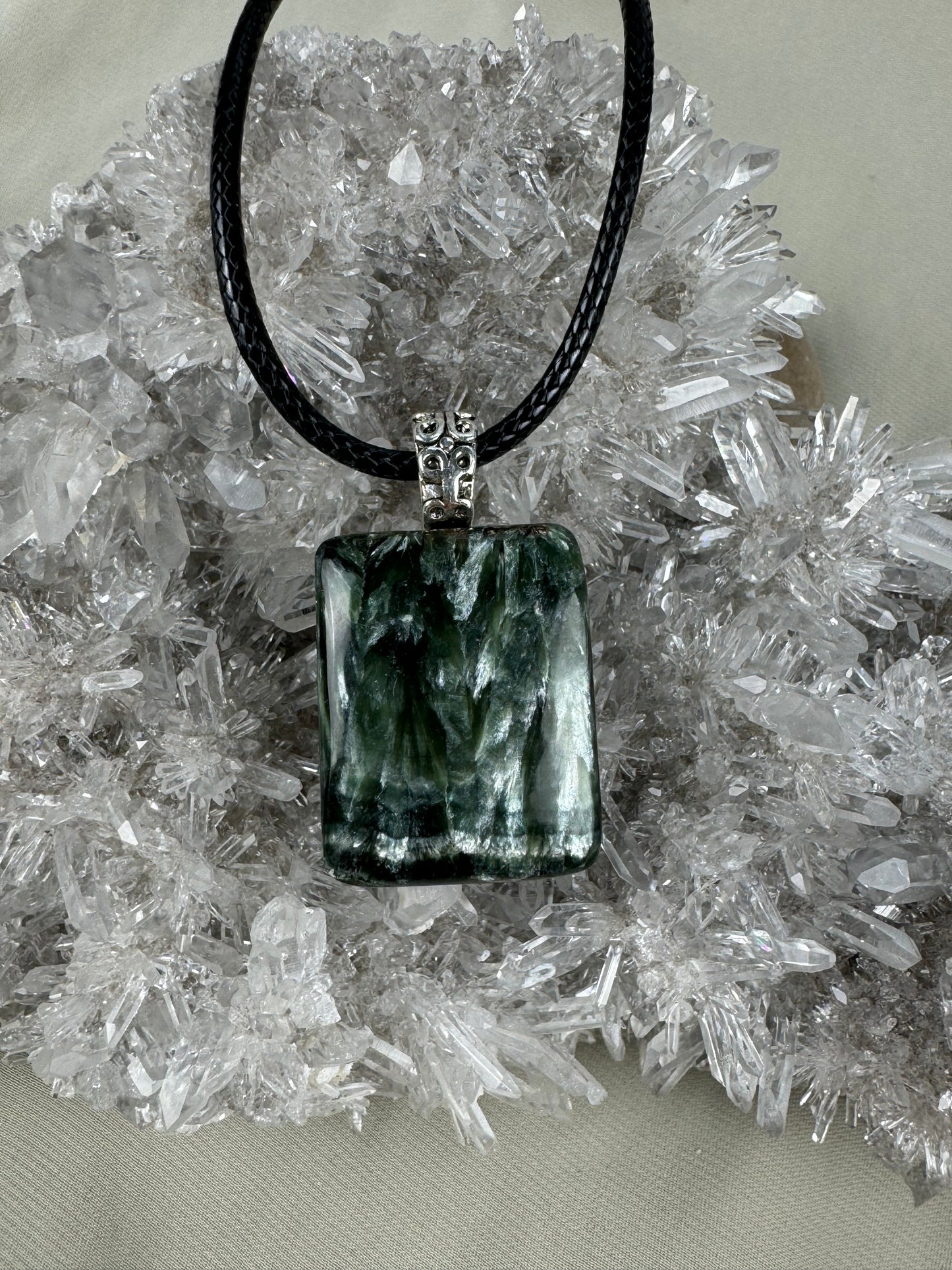 Seraphinite Pendant Necklace