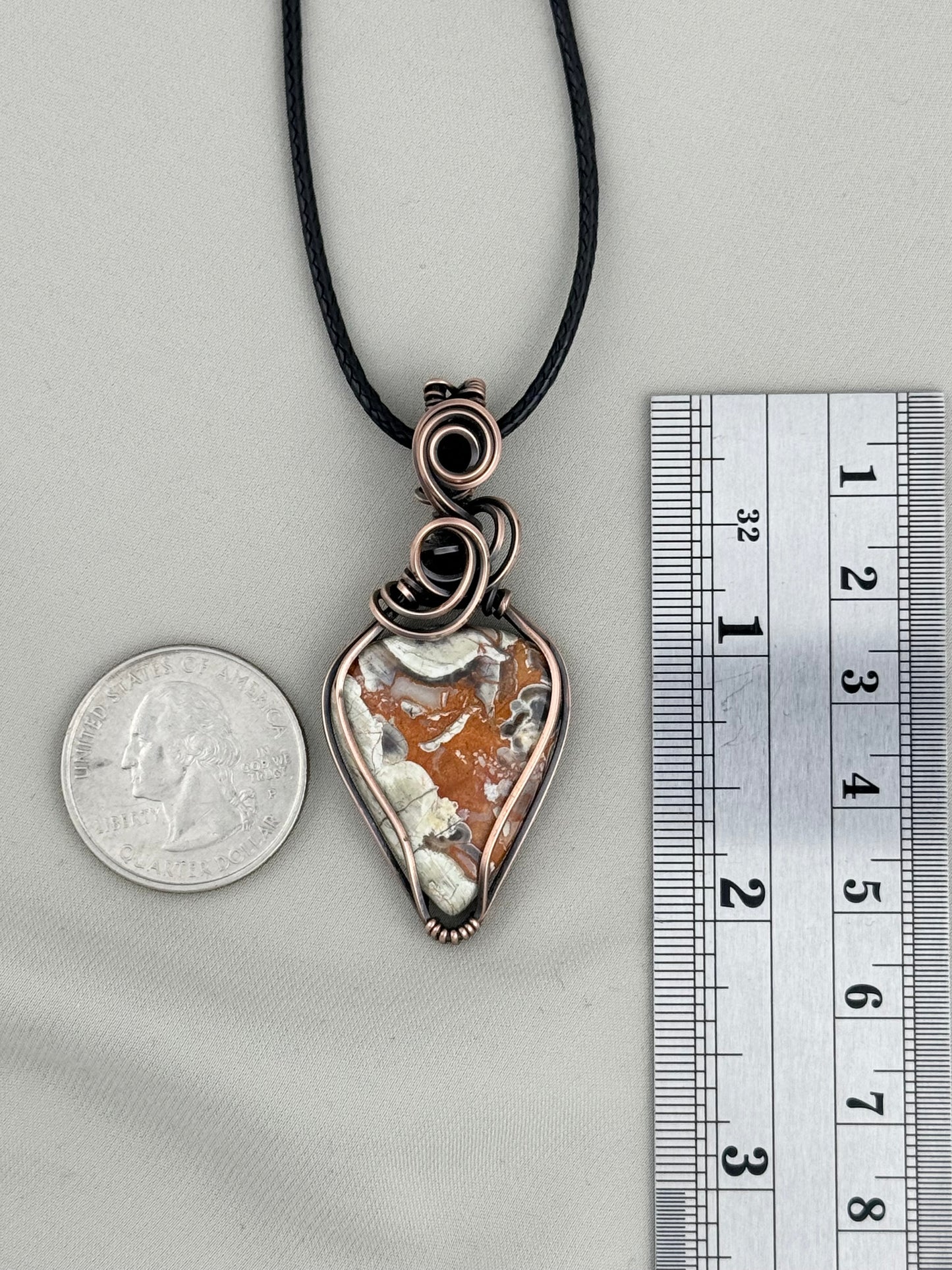 Birds Eye Rhyolite Pendant Necklace