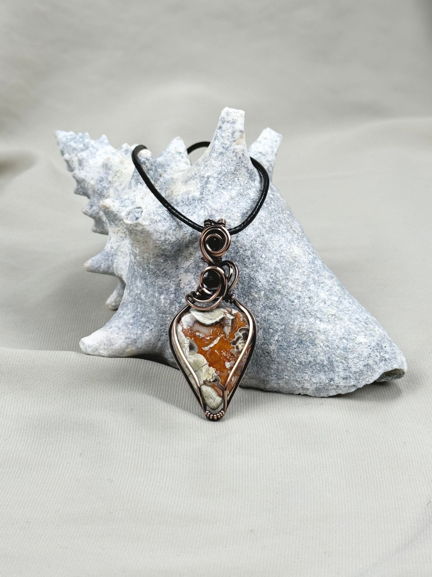 Birds Eye Rhyolite Pendant Necklace