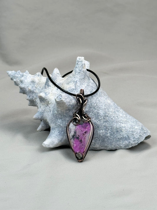 Pink Cobalto Calcite Pendant Necklace