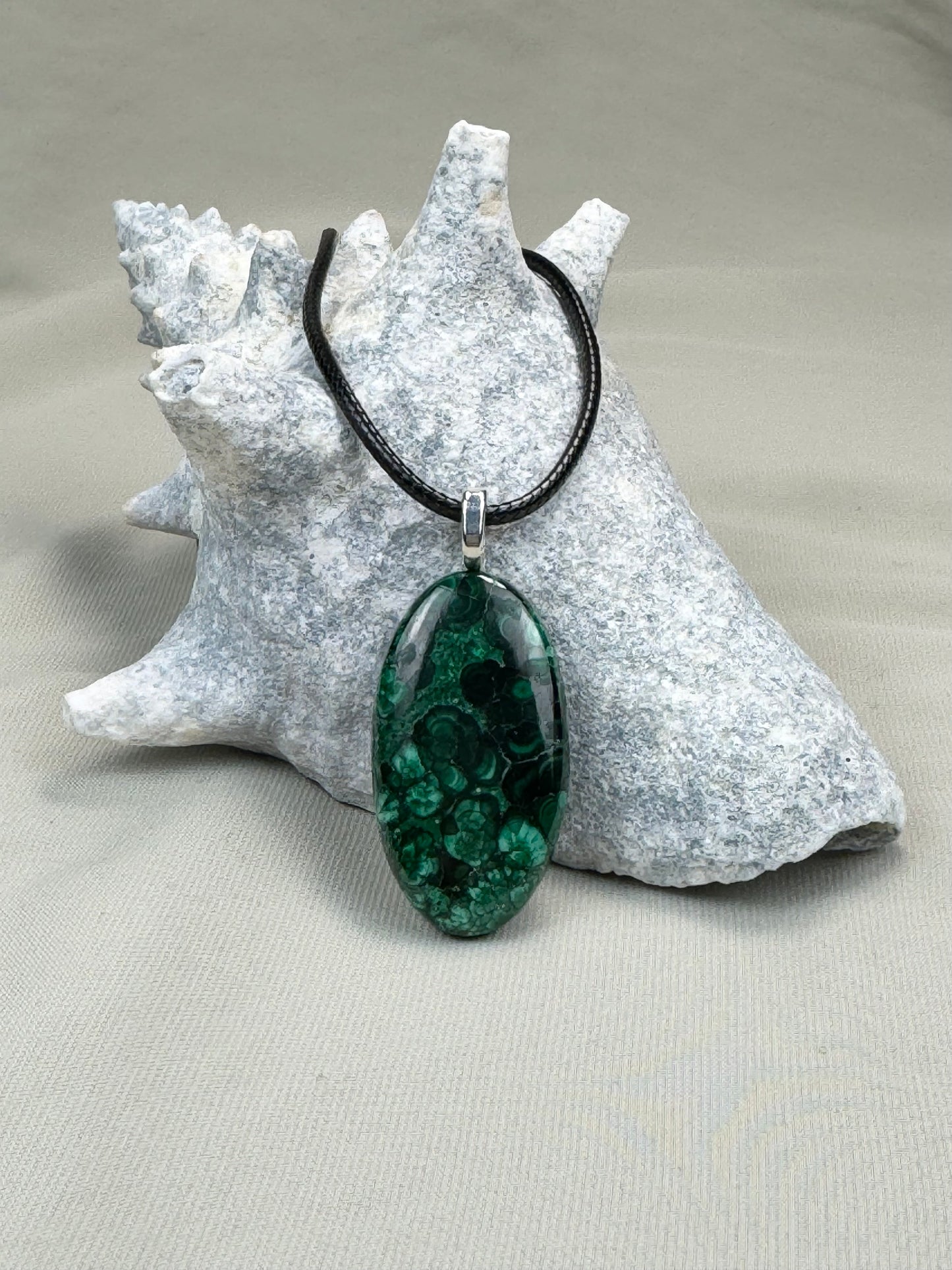 Malachite Pendant Necklace