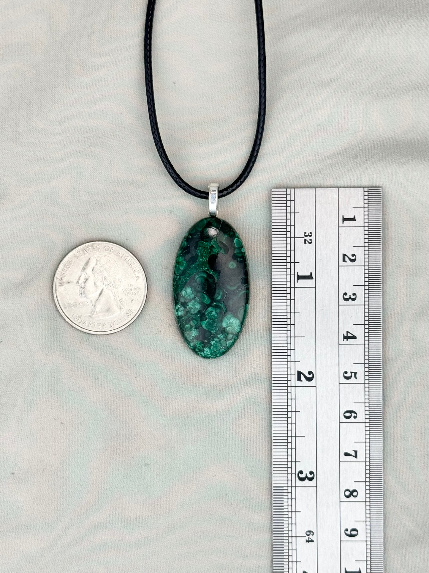 Malachite Pendant Necklace