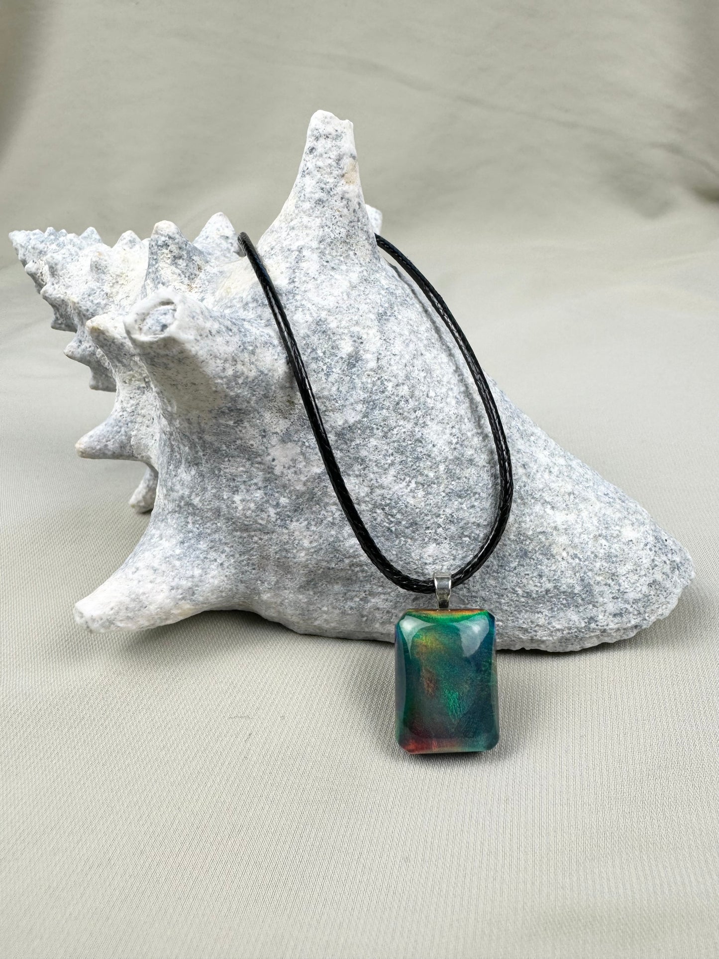 Aurora Opal Pendant Necklace