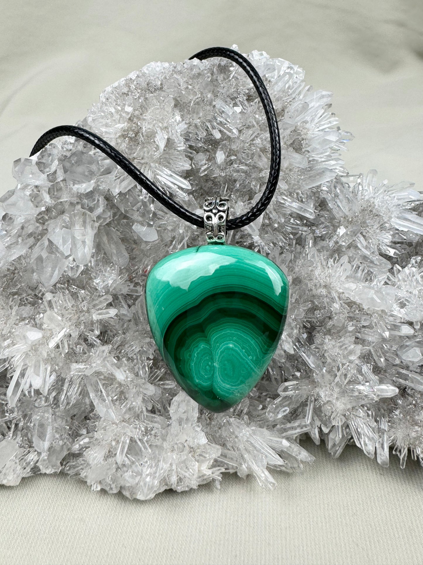 Malachite Pendant Necklace