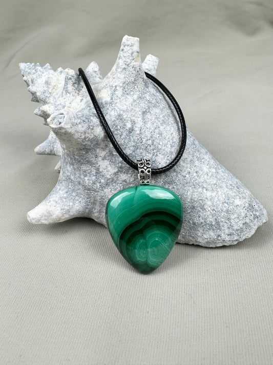 Malachite Pendant Necklace