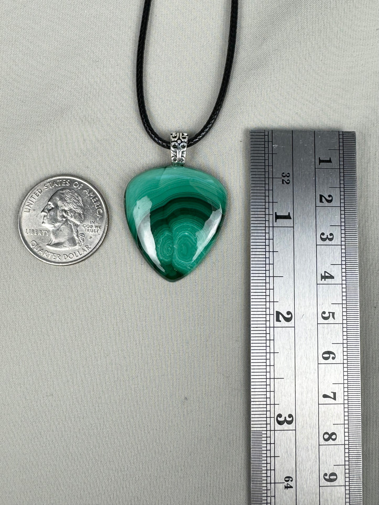 Malachite Pendant Necklace